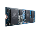 The H10 M.2 module features 3D XPoint Optane memory that will provide caching for the QLC NAND storage chips. (Source: Intel)