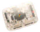 SuperStation One Transparent Collection FPGA console with translucent Frost shell.