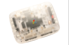 SuperStation One Transparent Collection FPGA console with translucent Frost shell.