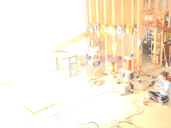 An image of the bulb glowing at full power (Image source: styropyro; cropped screensshot)