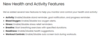 A list of new health and activity related features. (Image source: Amazfit)