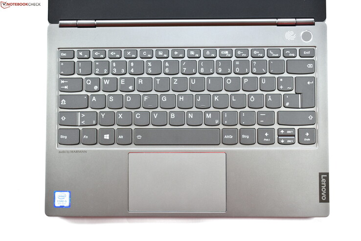 A look at the keyboard and trackpad