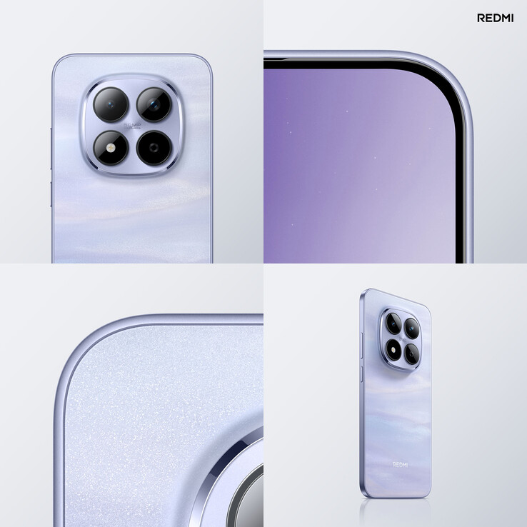 The Redmi Note 15 Pro in "Cloud Purple" colorway (Image source: Thomas Wang)