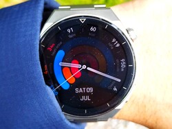 The display of the Huawei Watch GT 3 Pro is always readable