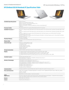 HP EliteBook 850 G6 specifications