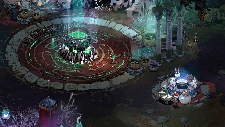 Pictured: A glimpse at the main area of Hades II, known as the Crossroads (Image Source: Supergiant Games)