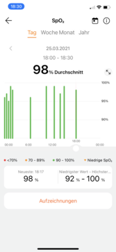 Log data in the app