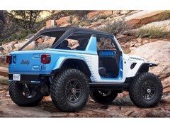 It goes without saying that the doors and the roof of the electric Jeep Wrangler can be taken off (Image: Jeep)