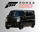 2020 Suzuki Every PZ Turbo Special Kei car under Forza Horizon logo (Image source: AR12Gaming YouTube, Xbox Wire with edits)