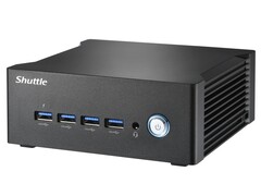 The new NA10H7 mini PC can be configured with up to 64GB memory (Image source: Shuttle)