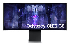 The Samsung Odyssey OLED G8 will be available &#039;globally from Q4 2022&#039;. (Image source: Samsung)