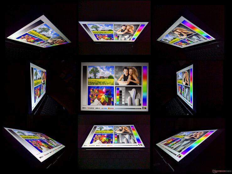 Wide mini-LED viewing angles with no contrast degradation or rainbow effect. The panel is perfect for convertible orientations
