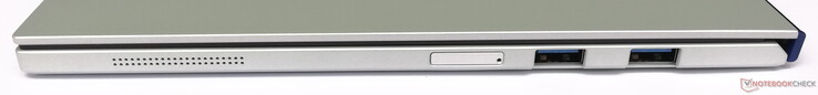 Right: microSD slot, 2x USB 3.0