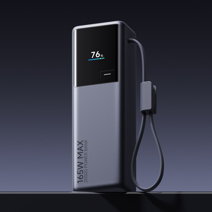 The Xiaomi 20000mAh 165W Power Bank with Built-in Cable. (Image source: Xiaomi)