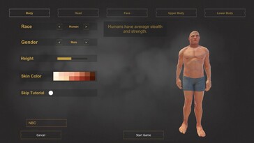 Character customization offers a lot of options....