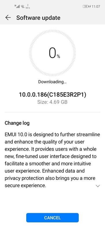 Nova 5T receives EMUI 10 in Belgium. (Source: u/Deep416)