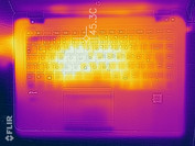 Heat distribution under load (upper side)