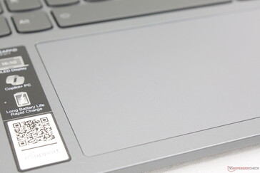 Spacious clickpad could have benefited from firmer feedback