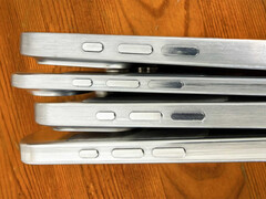 The iPhone 17 series shown from the side. (Image source: via Sonny Dickson)