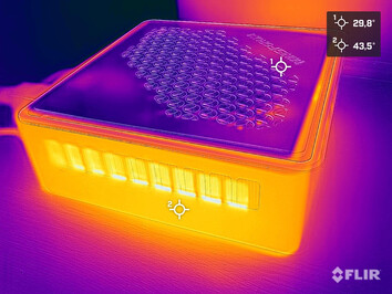 Heat development during the stress test