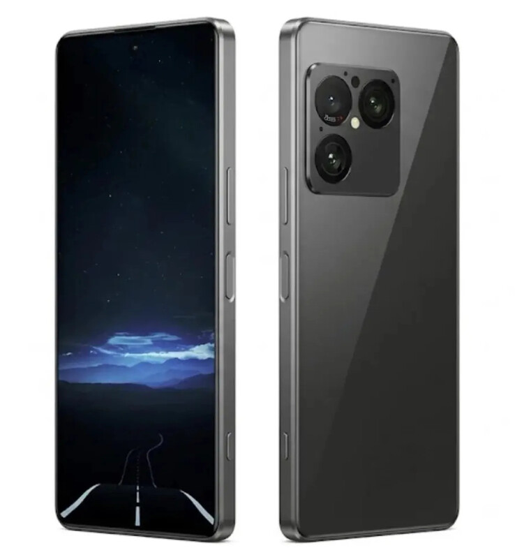 A render image of the alleged Xperia 1 VIII with a 21:9 display and a punch-hole design.