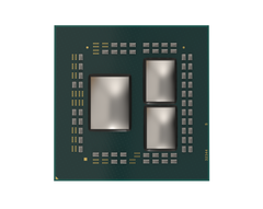 The two CPU dyes on the right prove that the Ryzen 3000 CPUs can integrate up to 16 cores and 32 threads. (Source: WCCFTech)