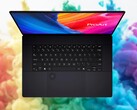 The Asus ProArt P16 (H7606) has a ProArt DialPad integrated right into the trackpad. (Image source: Asus, Unsplash, edited)