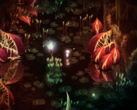 Dap features eerie pixel-art environments that switch between beauty and dread with a few brushstrokes. (Image source: Steam)
