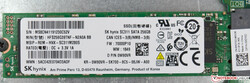 The 256 GB SK Hynix SC311 SATA SSD in our review unit