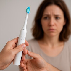 Sonic toothbrush in shared use (image source: ChatGPT)