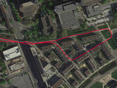 GPS test: Motorola Moto E6 Plus - A loop around a residential area