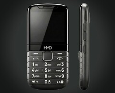 The keypad on this feature phone is designed to be replaceable with a touchpad.