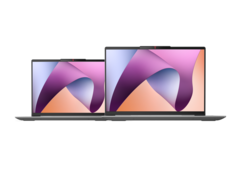 IdeaPad Slim 5 مدل 14 اینچی و 16 اینچی در کنار هم (منبع تصویر: Lenovo)