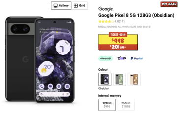 Pixel 8 gets an AUD $201 discount in Australia. (Source: JBHIFI)