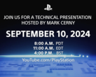 The presentation details were listed on PlayStation's official YouTube channel. (Image source: PlayStation)