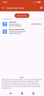 Gadgetbridge finds the watch