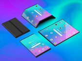 The Xiaomi "Flex" foldable looks amazing but seems quite wide in smartphone mode. (Source: LetsGoDigital)