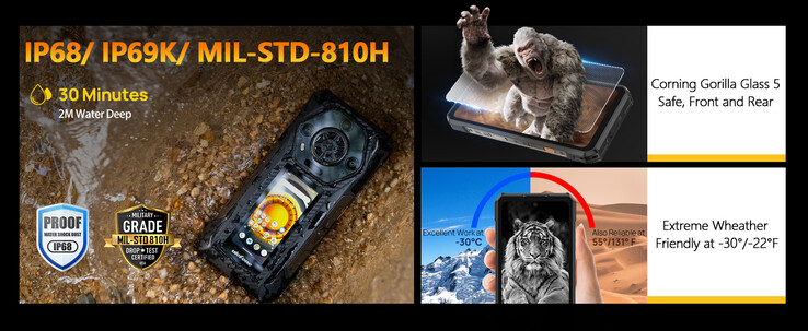 The smartphone is quite robust (Image source: Ulefone)