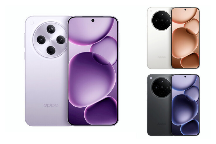 The "Find X8S+" in its 3 rumored colorways. (Source: Digital Chat Station via Weibo)