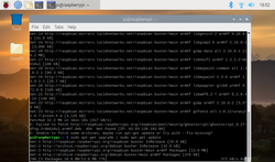 The CrowPi runs on Raspian, a derivative of Debian Linux.