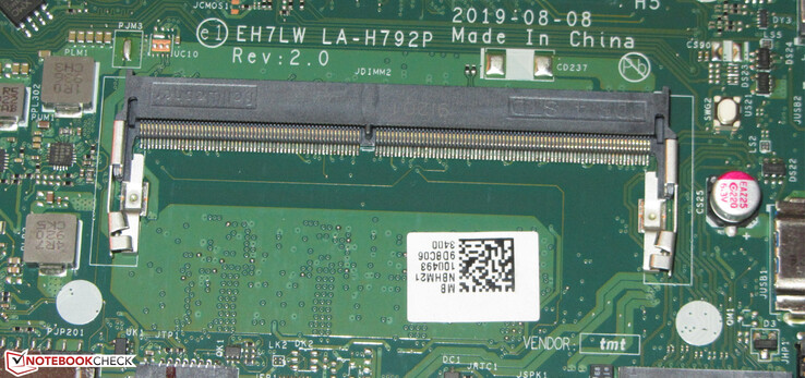 There is no soldered RAM hidden below the installed RAM module