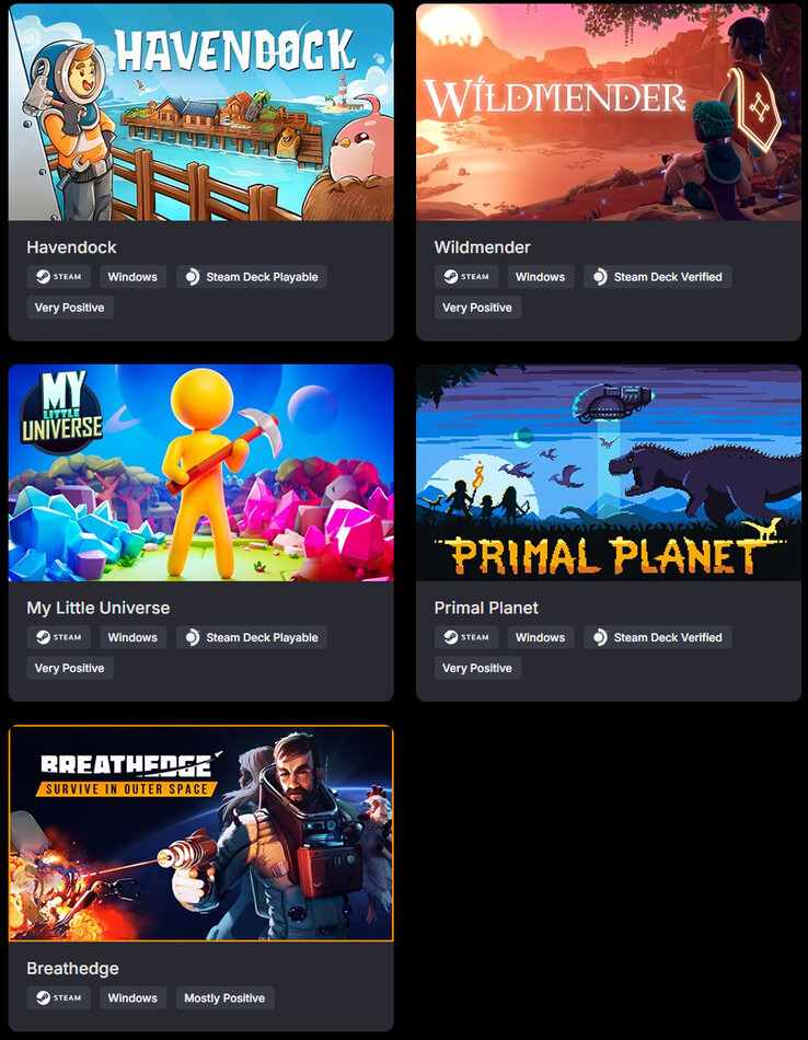All the games included in the bundle (Image source: Green Man Gaming)