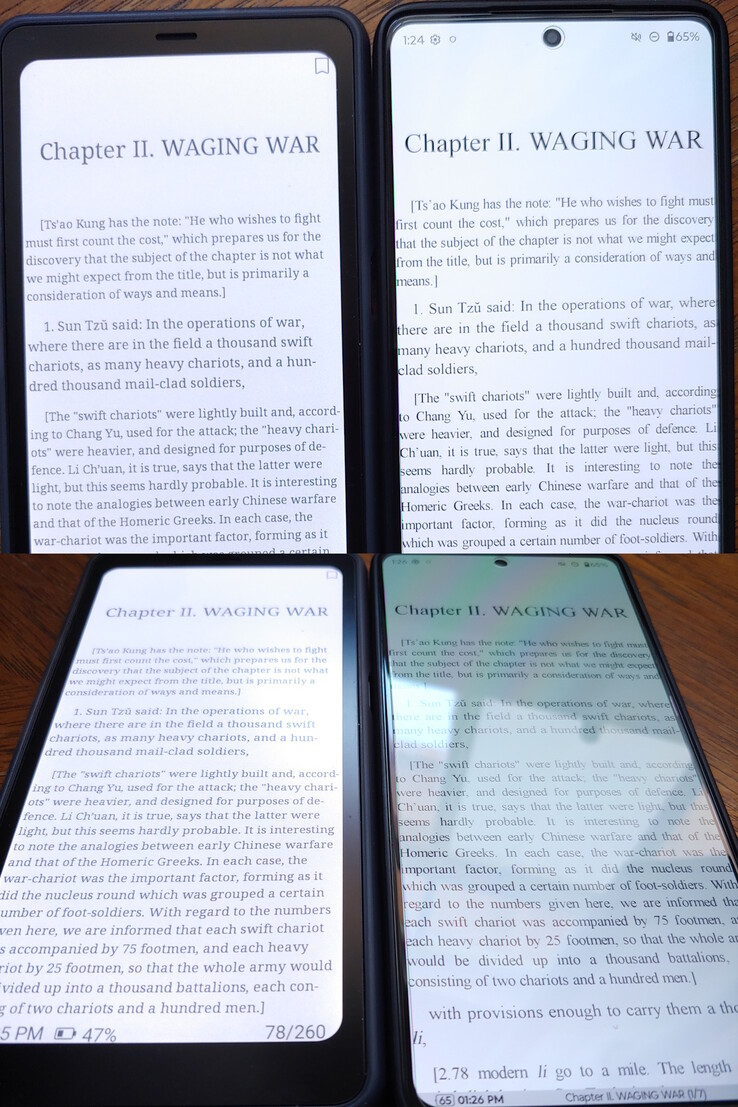 Kaleido 3 vs OLED. Shaded window.