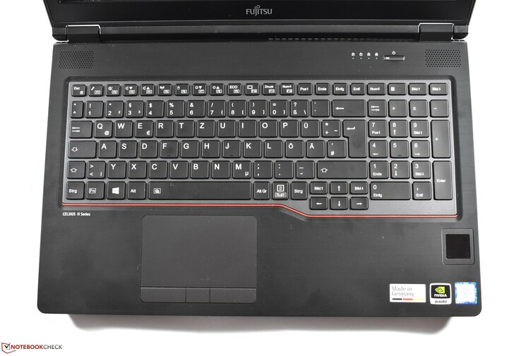 Keyboard area Fujitsu Celsius H780