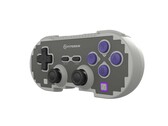 The Hyperkin Pixel Art Wireless Controller has a design similar to the SNES controller.