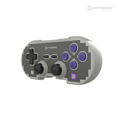 The Hyperkin Pixel Art Wireless Controller has a design similar to the SNES controller.