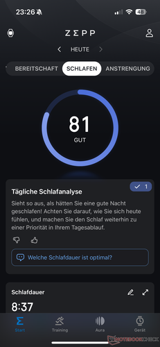 Sleep tracking