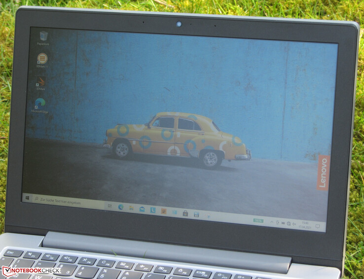 The IdeaPad 1 outdoors.