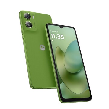 The Moto G06 in Pantone Tendril. (Image source: Motorola)