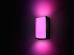 Philips Hue’s new Turaco Outdoor Wall Light (pictured) offers white and colored lighting. (Image source: Philips Hue)